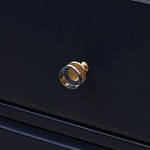 Glass and Brass Round Knob - Architectural Hardware - Glass and Brass Round Knob