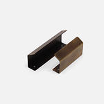 Delos - Linear Antique Bronze Brass Pull - Architectural Hardware - Linear Antique Bronze Brass Pull