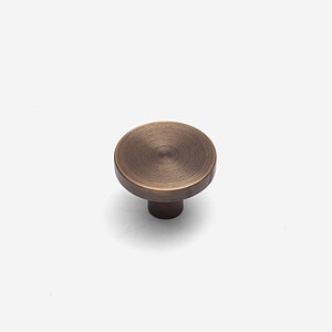 Ube - Brushed Brass Knob - Architectural Hardware - Brushed Brass Knob