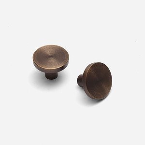 Ube - Brushed Brass Knob - Architectural Hardware - Brushed Brass Knob