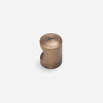 Delos - Brushed Brass Cylinder Knob - Architectural Hardware - Brushed Brass Cylinder Knob