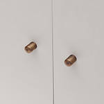 Delos - Brushed Brass Cylinder Knob - Architectural Hardware - Brushed Brass Cylinder Knob