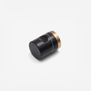 Milan - White Cylinder Marble Knob - Architectural Hardware - White Cylinder Marble Knob