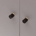 Milan - White Cylinder Marble Knob - Architectural Hardware - White Cylinder Marble Knob