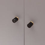 Milan - White Cylinder Marble Knob - Architectural Hardware - White Cylinder Marble Knob