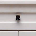 Milan - White Cylinder Marble Knob - Architectural Hardware - White Cylinder Marble Knob