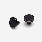 Ube - Brushed Brass Knob - Architectural Hardware - Brushed Brass Knob