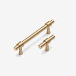 Ribe - Brushed Brass Pull - Architectural Hardware - Brushed Brass Pull