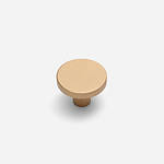 Ube - Brushed Brass Knob - Architectural Hardware - Brushed Brass Knob