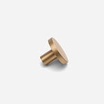 Ube - Brushed Brass Knob - Architectural Hardware - Brushed Brass Knob