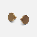 Ube - Brushed Brass Knob - Architectural Hardware - Brushed Brass Knob