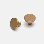 Ube - Brushed Brass Knob - Architectural Hardware - Brushed Brass Knob