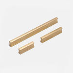 Birr - Brushed Brass Handle - Architectural Hardware - Brushed Brass Handle