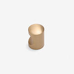 Delos - Brushed Brass Cylinder Knob - Architectural Hardware - Brushed Brass Cylinder Knob