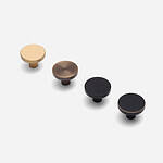 Ube - Brushed Brass Knob - Architectural Hardware - Brushed Brass Knob