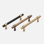Ribe - Brushed Brass Pull - Architectural Hardware - Brushed Brass Pull