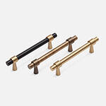 Ribe - Matte Black Brass Handle - Architectural Hardware - Matte Black Brass Handle