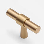 Ribe - Brushed Brass Pull - Architectural Hardware - Brushed Brass Pull