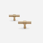 Ribe - Brushed Brass Pull - Architectural Hardware - Brushed Brass Pull