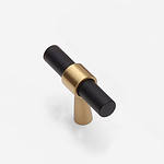 Ribe - Matte Black Brass Pull - Architectural Hardware - Matte Black Brass Pull