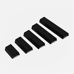 Delos - Linear Matte Black Brass Pull - Architectural Hardware - Linear Matte Black Brass Pull