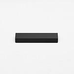 Delos - Linear Matte Black Brass Pull - Architectural Hardware - Linear Matte Black Brass Pull