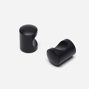Delos - Brushed Brass Cylinder Knob - Architectural Hardware - Brushed Brass Cylinder Knob