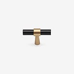 Ribe - Matte Black Brass Pull - Architectural Hardware - Matte Black Brass Pull