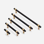 Ribe - Matte Black Brass Handle - Architectural Hardware - Matte Black Brass Handle