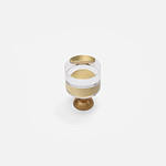 Glass and Brass Round Knob - Architectural Hardware - Glass and Brass Round Knob