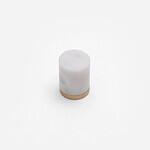 Milan - White Cylinder Marble Knob - Architectural Hardware - White Cylinder Marble Knob
