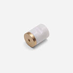 Milan - White Cylinder Marble Knob - Architectural Hardware - White Cylinder Marble Knob