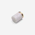 Milan - White Cylinder Marble Knob - Architectural Hardware - White Cylinder Marble Knob