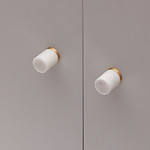 Milan - White Cylinder Marble Knob - Architectural Hardware - White Cylinder Marble Knob