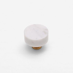Milan - White Marble Knob - Architectural Hardware - White Marble Knob