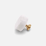 Milan - White Marble Knob - Architectural Hardware - White Marble Knob