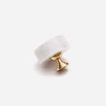 Milan - White Marble Knob - Architectural Hardware - White Marble Knob
