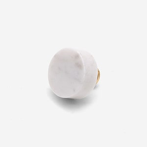Milan - White Marble Knob - Architectural Hardware - White Marble Knob