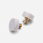 Milan - White Marble Knob - Architectural Hardware - White Marble Knob