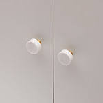 Milan - White Marble Knob - Architectural Hardware - White Marble Knob