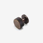 Lismore - Knurled Antique Bronze Brass Knob - Architectural Hardware - Knurled Antique Bronze Brass Knob