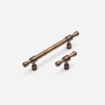 York - Antique Bronze Brass Handle - Architectural Hardware - Antique Bronze Brass Handle