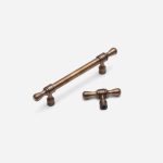 York - Antique Bronze Brass Pull - Architectural Hardware - Antique Bronze Brass Pull