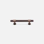 Lismore - Knurled Antique Bronze Brass Handle - Architectural Hardware - Antique Bronze Brass Handle