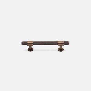 Lismore - Knurled Antique Bronze Brass Handle - Architectural Hardware - Antique Bronze Brass Handle