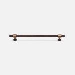 Lismore - Knurled Antique Bronze Brass Handle - Architectural Hardware - Antique Bronze Brass Handle