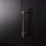 Lismore - Knurled Antique Bronze Brass Handle - Architectural Hardware - Antique Bronze Brass Handle