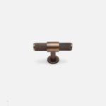 Lismore - Knurled Antique Bronze Brass Pull - Architectural Hardware - Antique Bronze Brass Pull