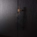 Lismore - Knurled Antique Bronze Brass Pull - Architectural Hardware - Antique Bronze Brass Pull