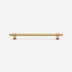 Lismore - Knurled Brushed Brass Handle - Architectural Hardware - Knurled Brushed Brass Handle